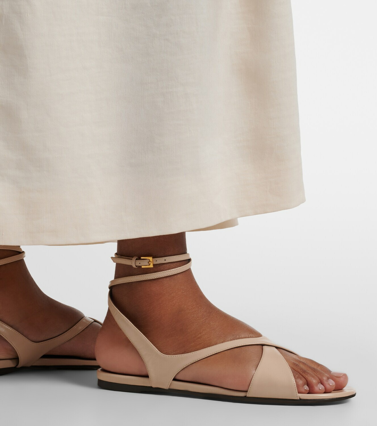 Khaite Liria leather sandals