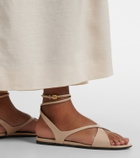 Khaite Liria leather sandals