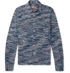 Missoni - Space-Dyed Crochet-Knit Cotton Shirt - Blue