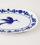 La DoubleJ Wildbird Blue porcelain platter