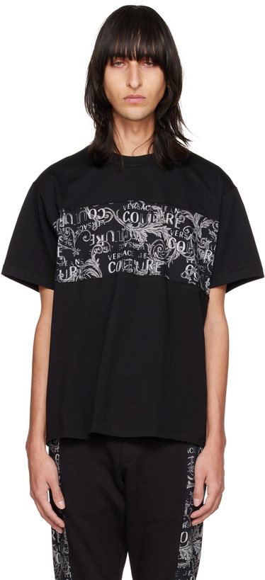 Photo: Versace Jeans Couture Black Paneled T-Shirt