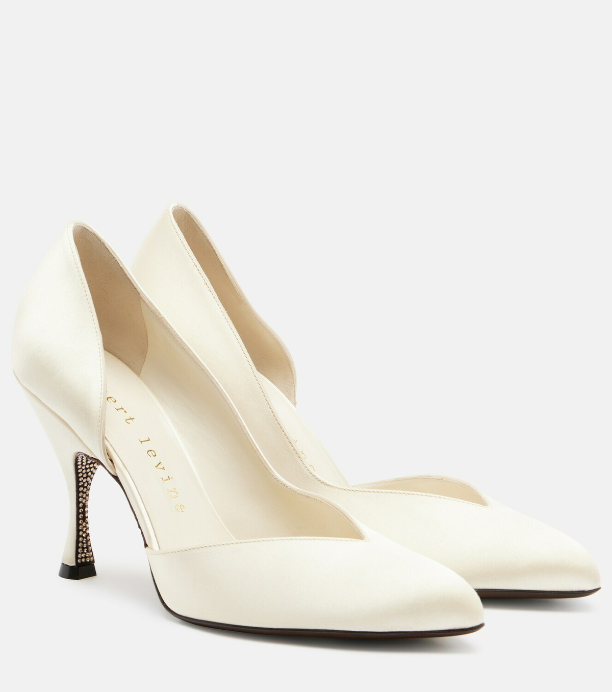 Herbert Levine Not Half Bad embellished satin pumps