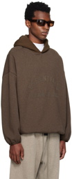 Fear of God ESSENTIALS Brown Bonded Hoodie