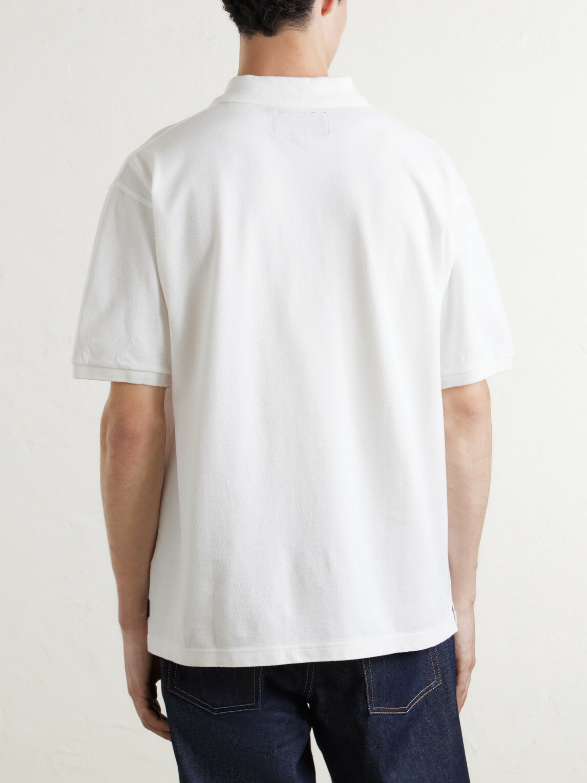 Neighborhood - Logo-Appliquéd Embroidered Cotton-Piqué Polo Shirt - White