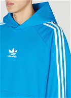 adidas x Balenciaga - Logo Hooded Sweatshirt in Blue