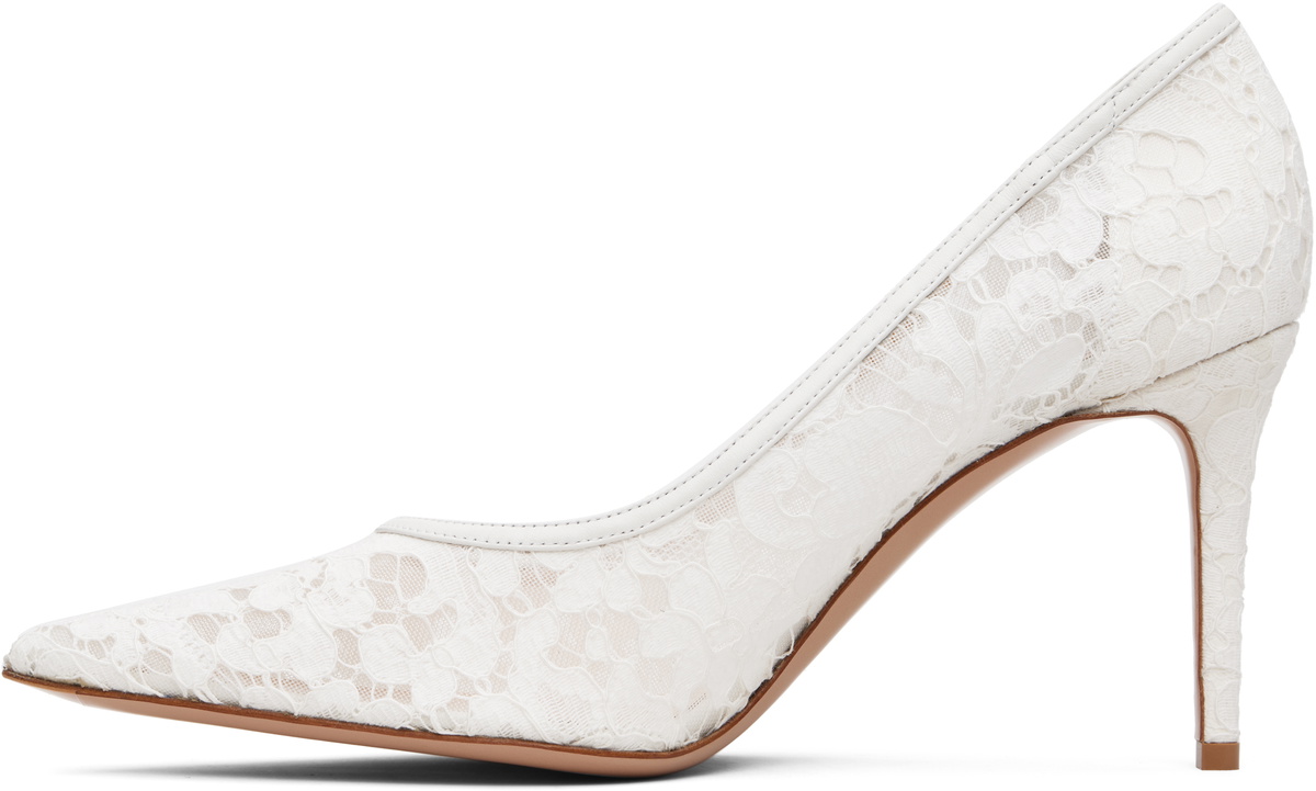 Gianvito Rossi White Claudia 85 Heels