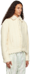 young n sang Off-White Hand-Woven Jacket