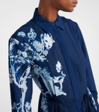 Erdem Belted printed midi dress
