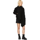 Boris Bidjan Saberi Black Wool and Cashmere Bomber Jacket