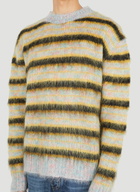 Striped Crewneck Sweater in Yellow