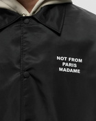 Drôle De Monsieur La Veste Slogan Black - Mens - Overshirts