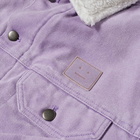 Acne Studios Orsan Padded Canvas Face Jacket in Smoky Purple