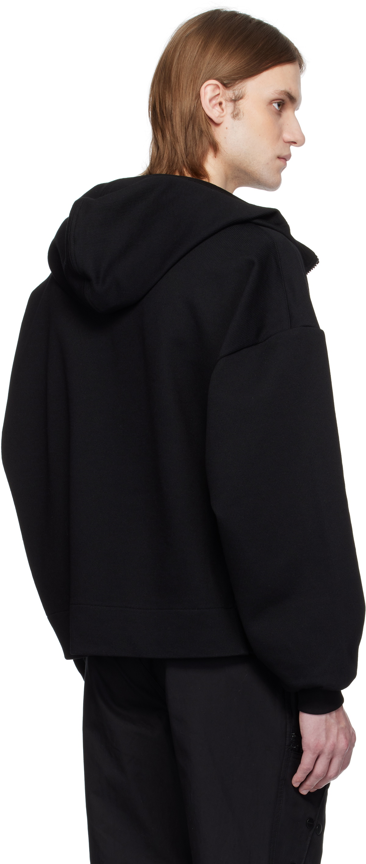 A. A. Spectrum Black Mellows Zip Up Hoodie