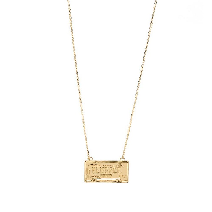 Photo: Versace Number Plate Necklace