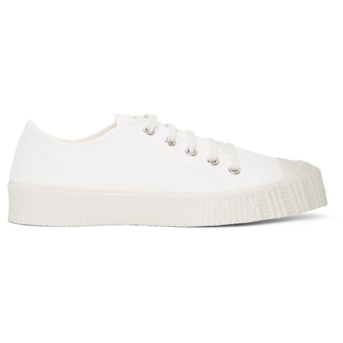 Photo: Spalwart White Canvas Special Low Sneakers 