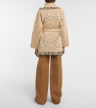 Alanui - Bandana cashmere and linen cardigan
