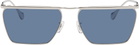 Jil Sander Silver Oliver Peoples 'Edition 2' Wireframe Sunglasses