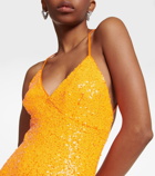 Norma Kamali Fishtail sequin gown