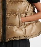 Sacai Asymmetric quilted down vest