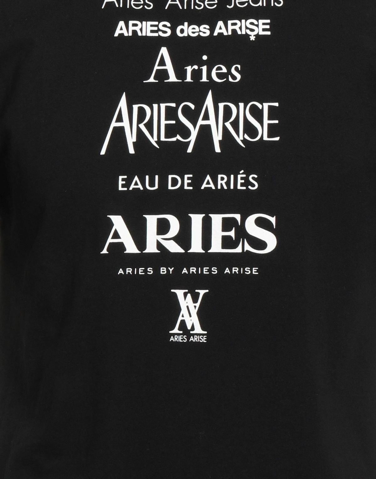 Aries Mens T-shirt in Black