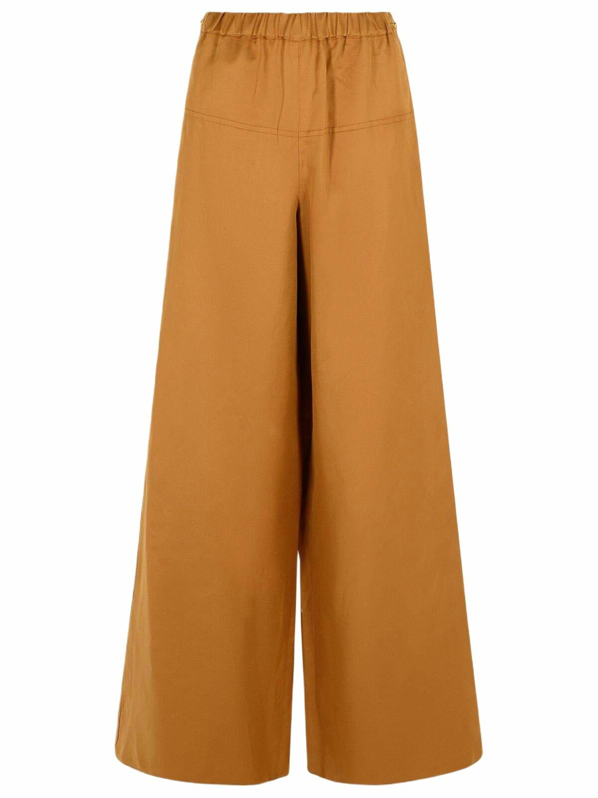 【関税＆送料込み】Max Mara Studio Siamese Trousers Straight-fit faded linen trousers, beige | 