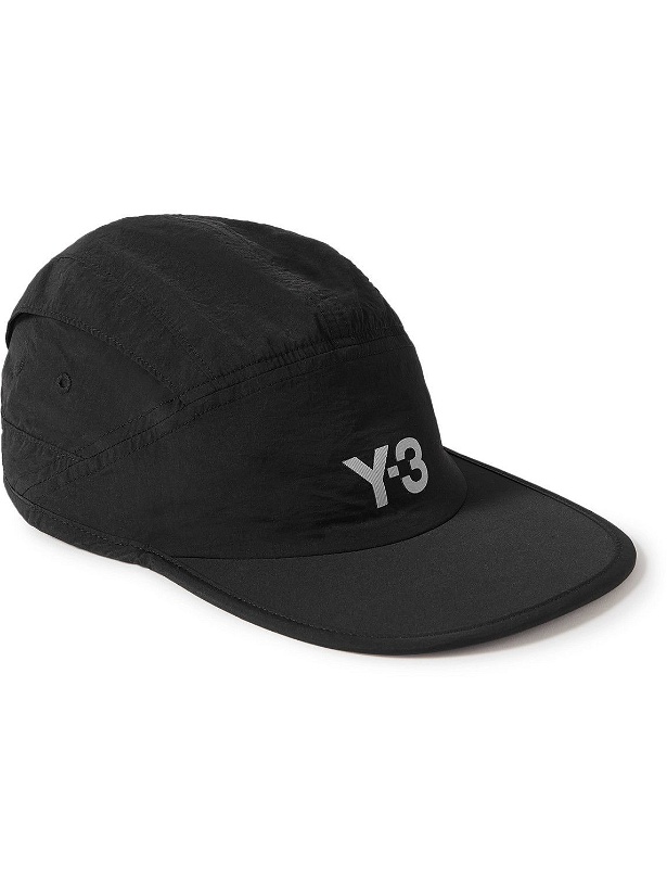 Photo: Y-3 - Logo-Print Shell Cap - Black