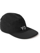 Y-3 - Logo-Print Shell Cap - Black