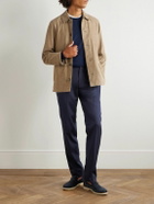 Rubinacci - Leisure Straight-Leg Pleated Silk-Twill Trousers - Blue