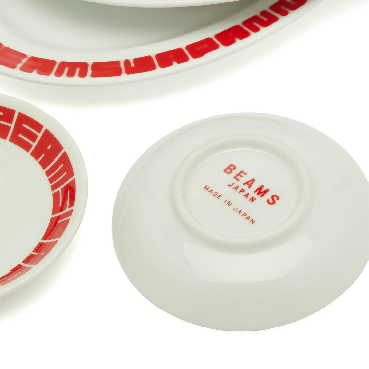 BEAMS JAPAN Gyoza Gift Set in White/Red 