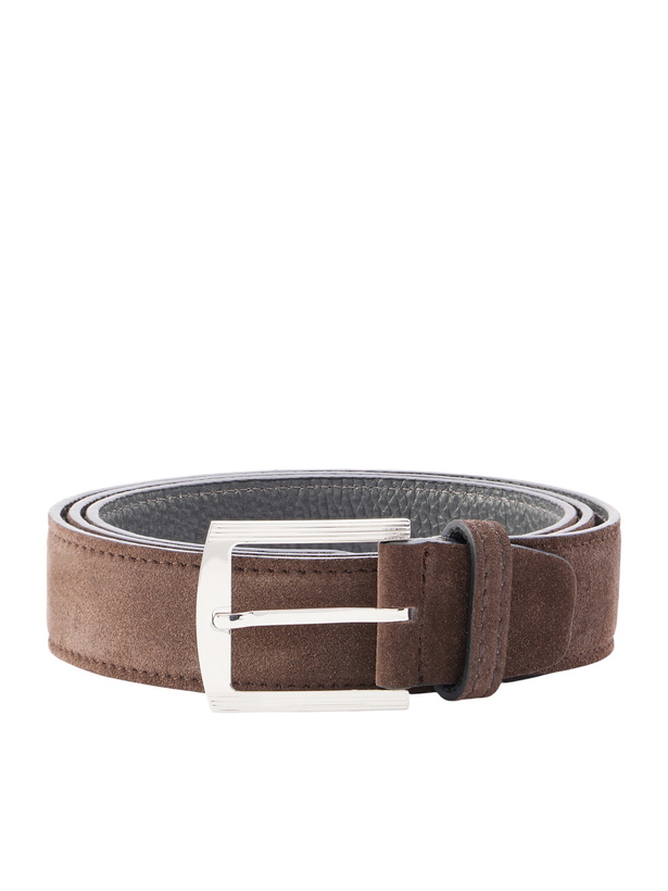Photo: Kiton - 3.5cm Suede Belt