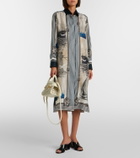 Max Mara Printed silk twill shirt dress