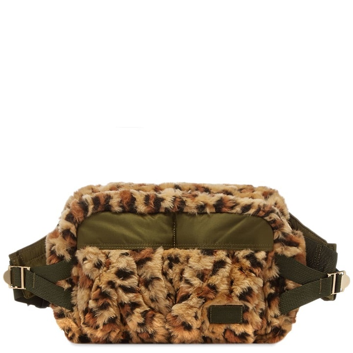Photo: Sacai x Porter-Yoshida & Co. Leopard Faux Fur Waist Bag