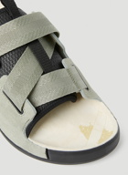 Stone Island Shadow Project - Tape Sandals in Green