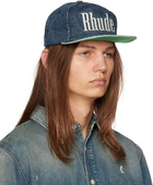 Rhude Indigo Logo Denim Cap