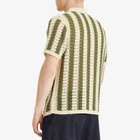 Percival Men's Barletta Knitted Shirt in Olive