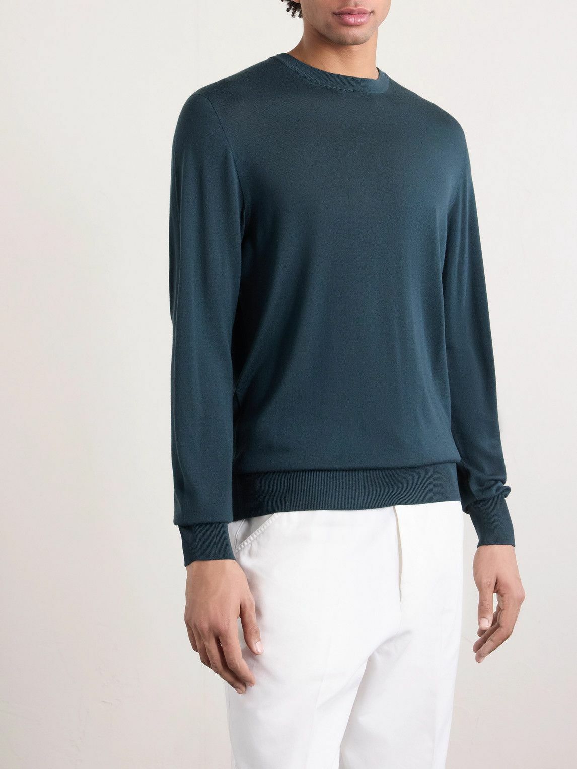 SEASE - Lasca Wish® Virgin Wool T-Shirt - Green