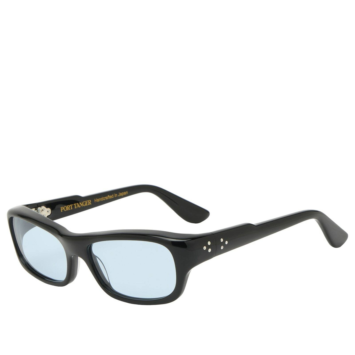 Port Tanger Ihya Sunglasses in Black/Rif Blue 