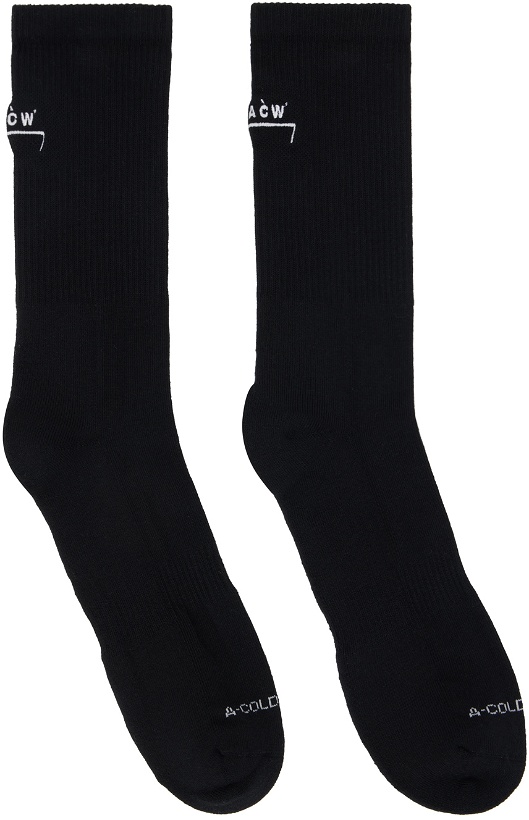 Photo: A-COLD-WALL* Black Bracket Socks