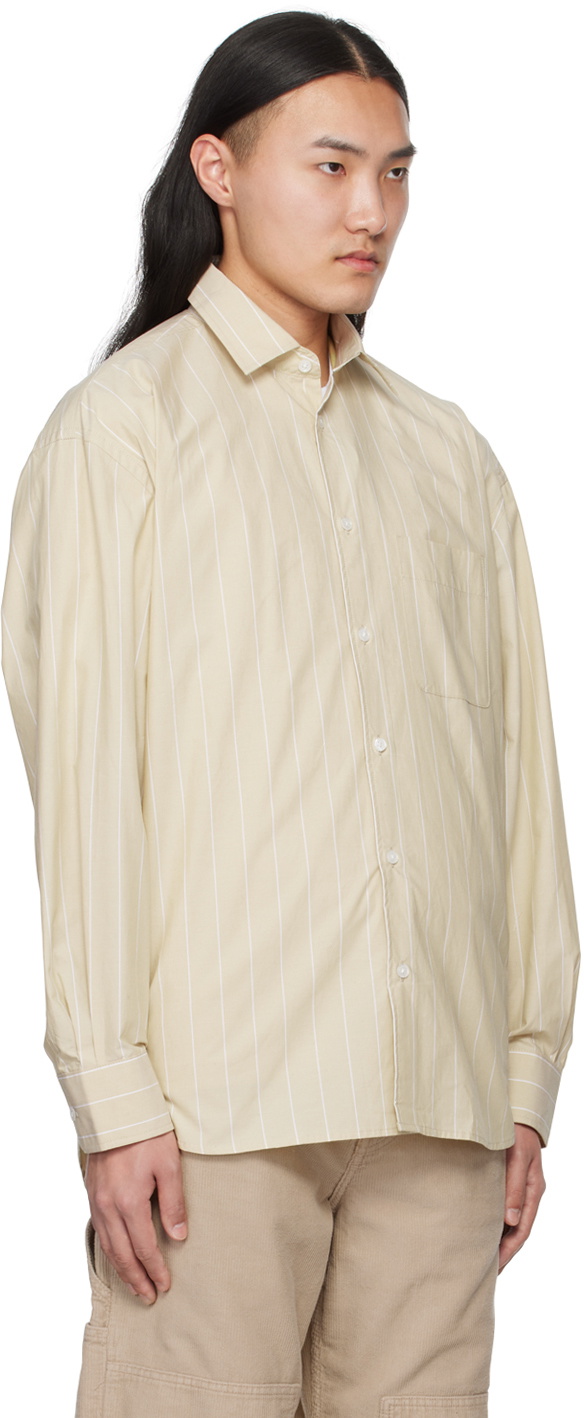 Filippa K Yellow Striped Shirt