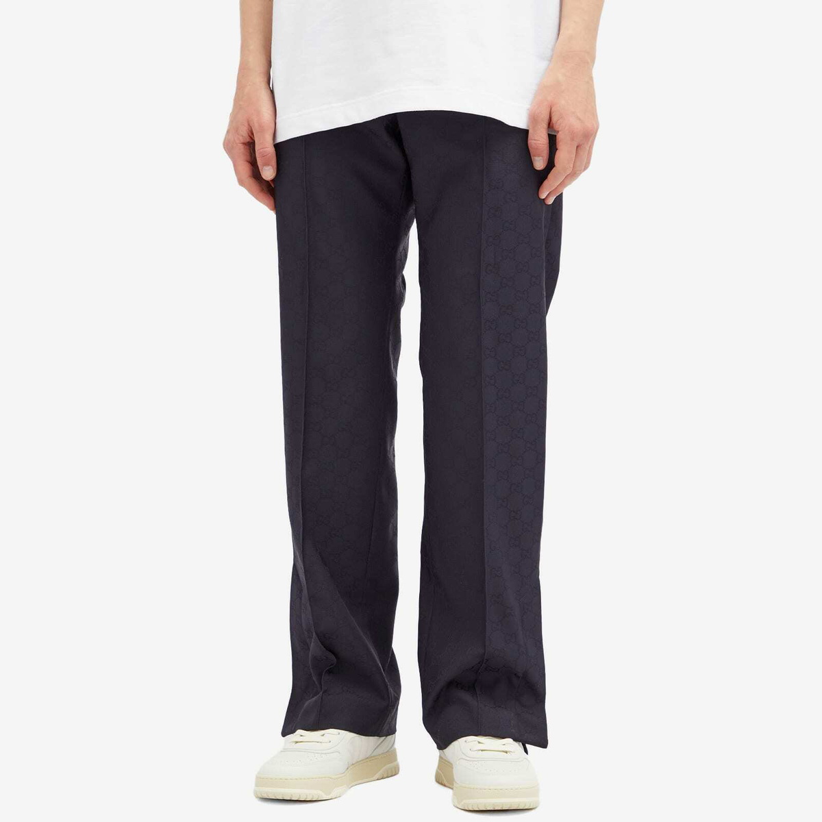 【関税＆送料込み】Gucci Gg Motif Jacquard Trousers Gucci - GG motif jacquard trousers black - The Corner