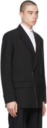 Valentino Black Double-Breasted Blazer