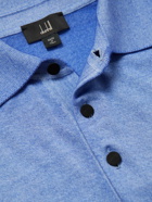 Dunhill - Garment-Dyed Cashmere Polo Shirt - Blue