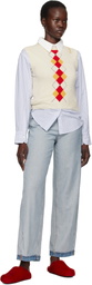 Marni Off-Whtie Argyle Vest