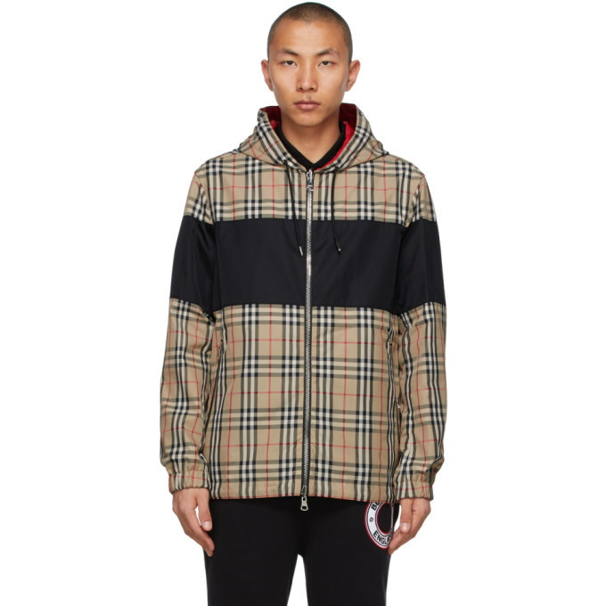 Photo: Burberry Reversible Beige and Red Vintage Check Shropshire Anorak Jacket