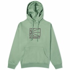 PACCBET Men's Washed Logo Pullover Hoodie in Khaki