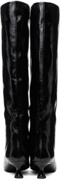 GANNI Black Soft Slouchy High Shaft Boots