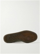adidas Originals - Garwen Spezial Suede-Trimmed Leather Sneakers - Brown