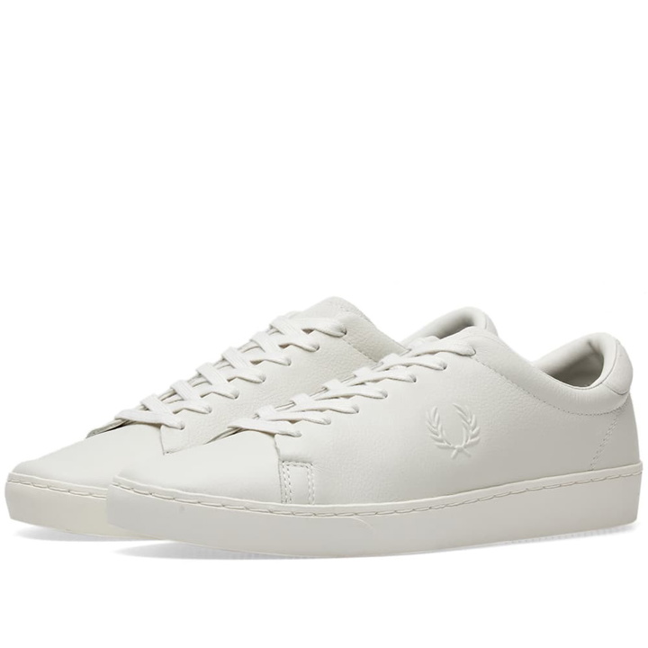 Photo: Fred Perry Spencer Premium Leather Sneaker White