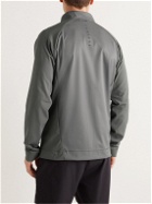 Castore - Logo-Print Fleece-Back Stretch-Shell Jacket - Gray