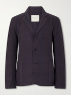 Kardo - Somesh Checked Cotton Blazer - Black